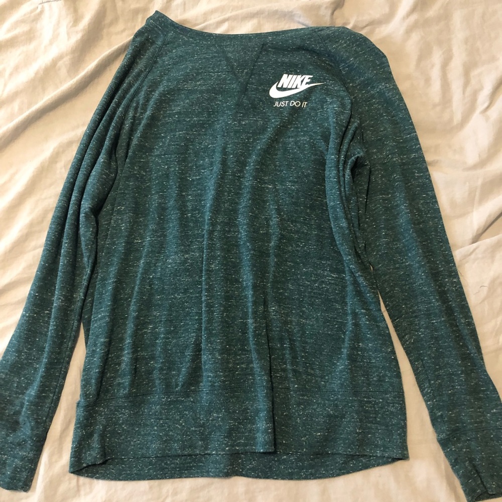 Sea green long sleeve shirt